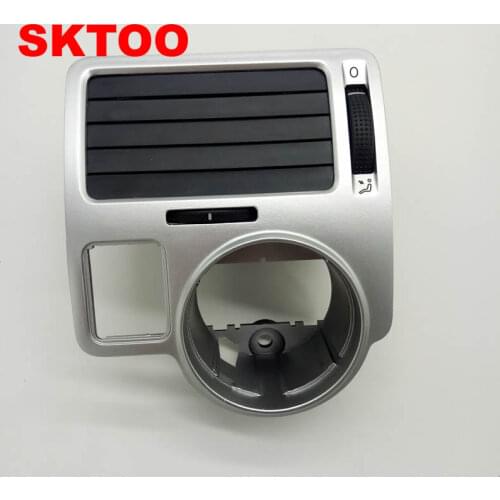 SKTOO For VW bora golf 4 instrument air outlet left side of the air conditioning vent silver