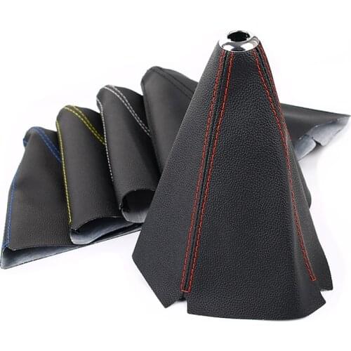 PVC Universal Leather Gear Shift Knob Boot Manual Car Gear Shift Cover