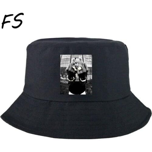Hiphop Rapper Star Foldable Bucket Hat men Beach Sun Hat Street Headwear Fisherman Outdoor Cap Men and Woman Hat Bob Chapeau