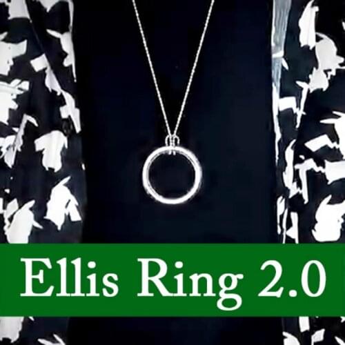 Ellis Ring 2.0 Magic Tricks Penetrate Vanish Magia Magician Close Up Street Illusions Gimmick Props Fun Pass Through Magie
