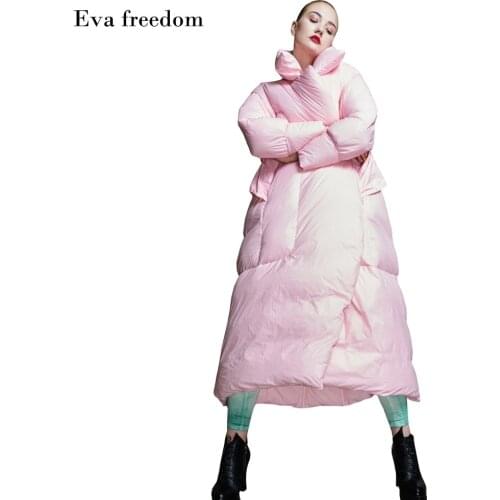 Will Code Suit-dress Easy Package Type Winter Loose Coat Eva Freedom2019 Lengthen Fund Down Jackets Tide