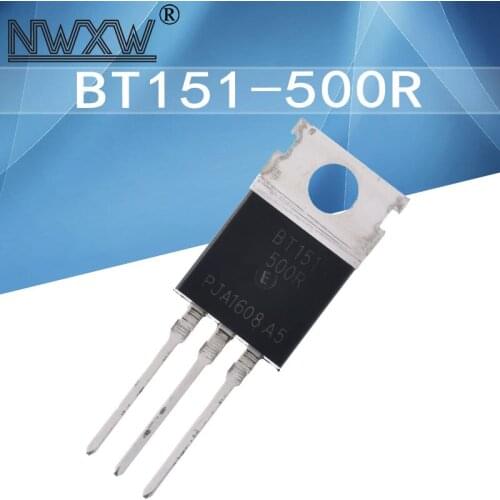 10pcs/lot BT151-500R BT151 In-line triode TO-220 7.5A/500V unidirectional silicon controlled thyristor 151-500R