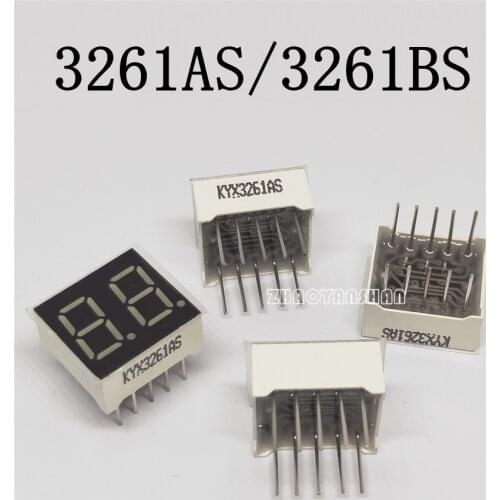 10pcs X 0.36inch 2digits red 7 segment led display 3261AS/3261BS