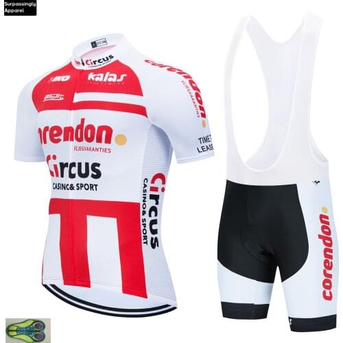 2020 Corendon Circus Cycling Clothing Bike Jersey Quick Dry Mens Bicycle Clothes Team Pro Cycling Jerseys 20D Bike Shorts Set
