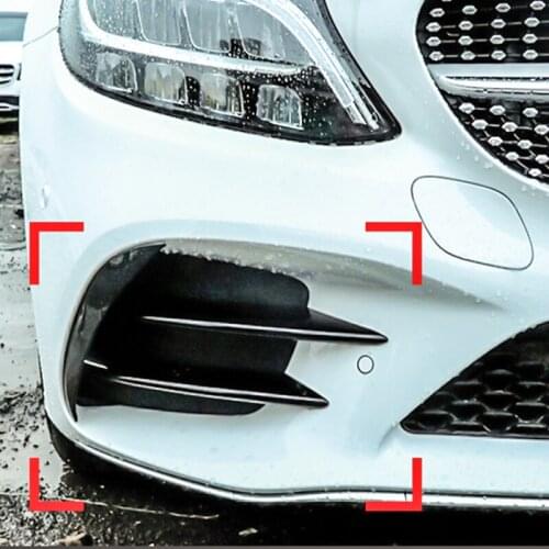 2021 Suitable For Benz Mercedes C260l E300l Glc260l and Rear Wind Blades Coupe Bar Front Fog Lamp Decorative Strip