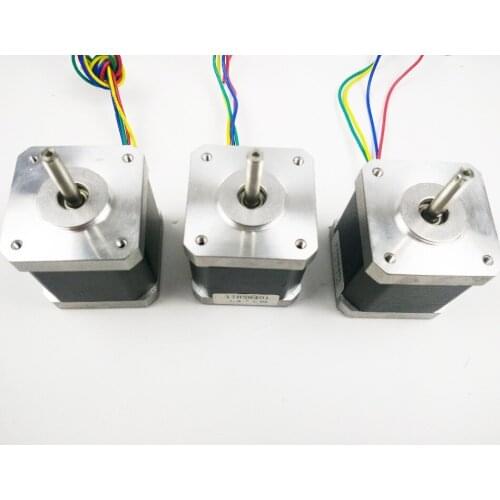 3pcs/lot Nema17 stepper motor / 48mm 1.8A 48N.cm 78 oz-in/ 2 phase 4-wire hybrid 3D Printer for CNC Engraving machine