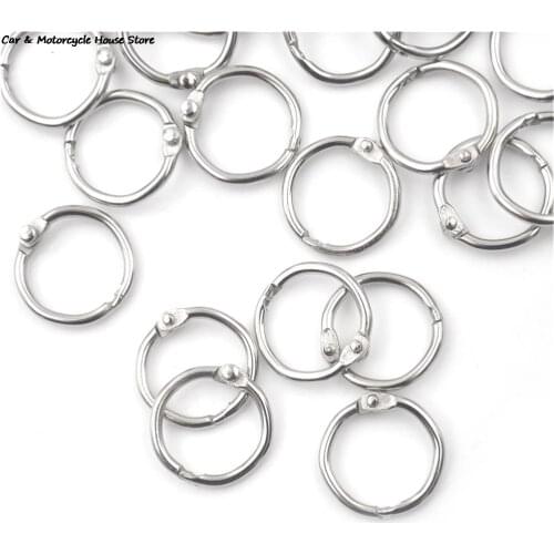 50PCS Key Chains Loose Leaf Book Binding Metal Ring Clip Album Scrapbook Craft Photo Split Rings Tool