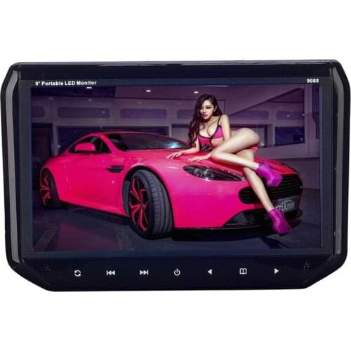 9 Inch Car Headrest Monitor MP5 Video Player USB TFT LCD Screen Car Pillow Headrest Monitor