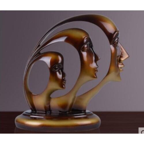 European-style abstract figures display creative personality household wine cabinet living room soft decoration craft gifts