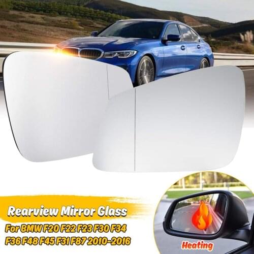 Car Exterior Parts Heated Rearview Wing Glass Mirror For BMW F20 F22 F23 F30 F34 F36 F48 F45 F31 F87 2010 2011 2012 2013 - 2016