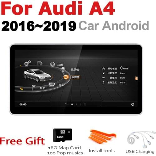 Car Android Radio GPS Multimedia player For Audi A4 8W 2016~2019 MMI stereo HD Screen Navigation Navi Media