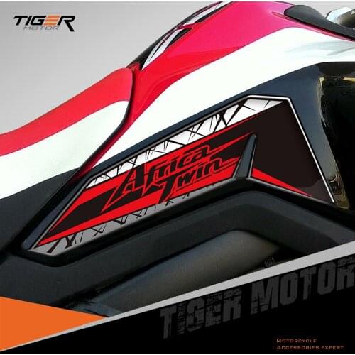 For Honda Africa Twin 2016-2019 3D Resin Motorcycle Side Tank Pad Protection Decals