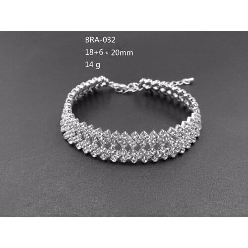 DollyBling chain link Crystal Women Men jewelry Infinity Rhinestone bracelet bangles Gifts for wedding party (bra-032)