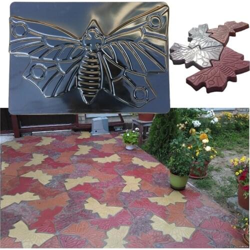 Butterfly Shape Personality Paving Floor Mould Colorful Floor Tiles Garden Decoration Paving Molds