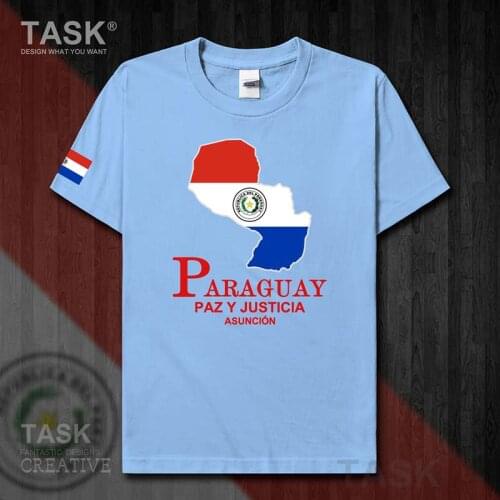 Paraguay PRY Asuncion mens t shirt new Tops t-shirt Short sleeve clothes sweatshirt team national map casual summer Fashion 50