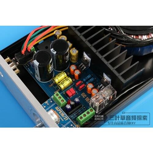 Gaincard Circuit Design LM1875T Power Amplifier HIFI DIY kit LM1875 stereo Audio amplifier board Kit+ Amplifier Case+Transformer