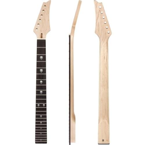 Kmise Electric Guitar Neck 24 Large Frets Canada Maple Bolt On HPL Fretboard C Shape