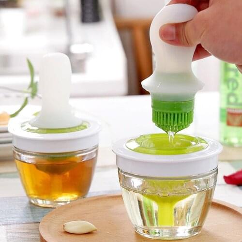 Bread Pastry Butter Tool Liquid Oil Pen BBQ Utensil Silicone Brush Bottle