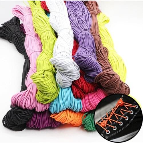 2mm Elastic Band Colorful Round Hair High-Quantity Headbands Elastic Rope Rubber Band Elastic Line DIY Sewing Accessory 5yards