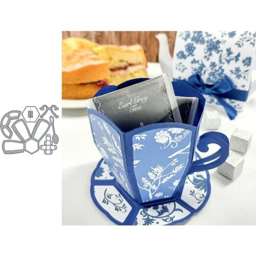 Cup Metal Cutting Dies for Scrapbooking Handmade Tools Mold Cut Stencil New 2021 DIY Card Make Mould Model Craft Decoration