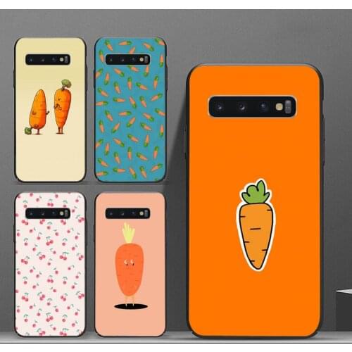 Carrot cherry cartoon cute Phone Case For Samsung galaxy S 7 8 9 10 20 edge A 6 10 20 30 50 51 70 note 10 plus