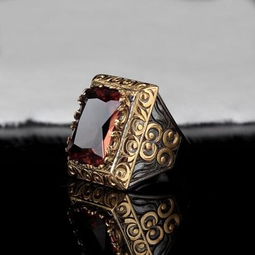 Handmade Mens Silver Zultanite Ring, Man 925 Silver Ring, Zultanite Ring, Silver Handmade Rectangular Zultanit Ring