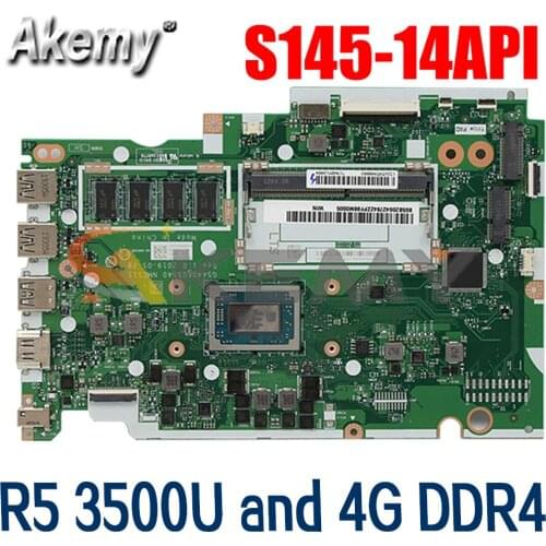 NM-C511 For Lenovo IdeaPad S145-14API portable motherboard NM-C511 with CPU R5 3500U and 4G DDR4 100% test work Mainboard