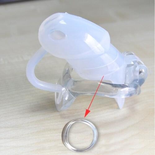 2021 New Silicone Soft Cock Cage,Male Chastity Device With Fixed Resin Ring,Penis Sleeve,Adult Sex Toys For Men, Sex Shop
