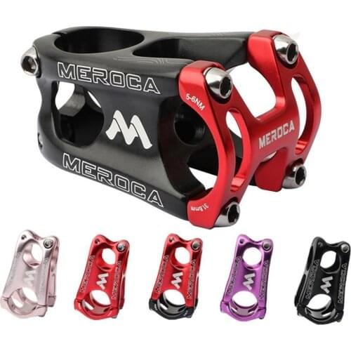 New A010 31.8*50mm Bicycle Stem Aluminum Alloy Cnc Ultra-light Hollow Mountain Bike Short Stem