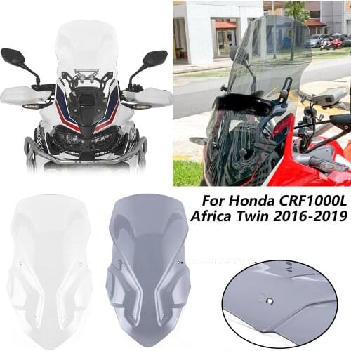 CRF 1000L Windscreen Windshield Fairing For Honda CRF1000L Africa Twin 2016 2017 2018 2019 Motorcycle Wind Deflector Smoke Clear