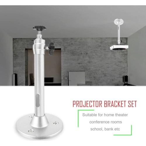 Universal Mini Aluminium Alloy 360 Degree Rotation LCD Projector Ceiling Wall Mount Metal Bracket Holder Stand Projector Hanger