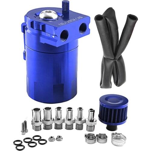 Universal 300ML Oil Catch Can Kit Car Baffled Aluminum Oil Reservoir Fuel Catch Tank With Air Filter