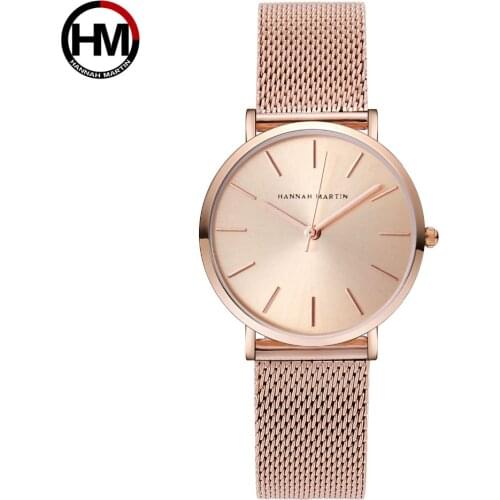 2019 New Style Bracelet Japan Quartz Movement Stainless Steel Mesh Women Watch Waterproof Rose Gold Lady Watch relogio feminino