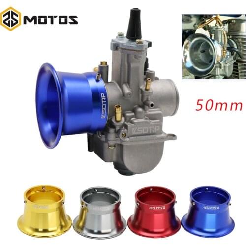 ZS MOTOS 50mm Motorcycle Modified Carburetor Air Filter Cup For Keihin OKO KOSO PWK24/26/28/30 PE CVK28/30 Wind Cup Horn Cup