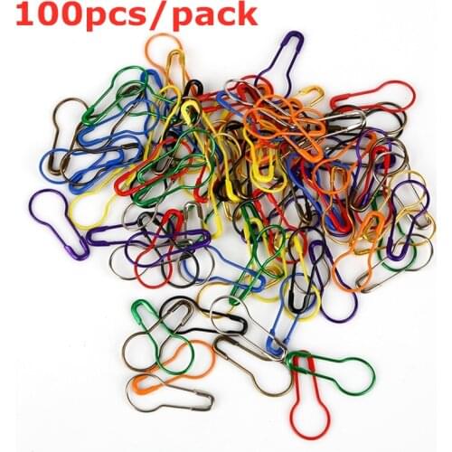100pc Safety Pins Gourd Shape Metal Clips Marker Tag Gourd Pins Safe Craft Knitting Cross Stitch Holder DIY Sewing accessories
