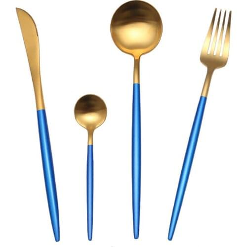 18/10 Stainless Steel Cutlery Set Home Spoon Fork Knife Chopsticks Kit Dinnerware Sets Western Tableware Set