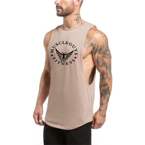2020 Brand clothing Fitness Mens Tank Top Stringer Muscle Guys Bodybuilding Sleeveless shirt Workout Vest Gyms Undershirt