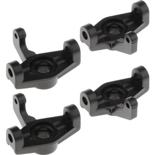 4Pcs 1/14 RC Car Plastic Front Hub Carrier Upgrade Parts for WLtoys 144001