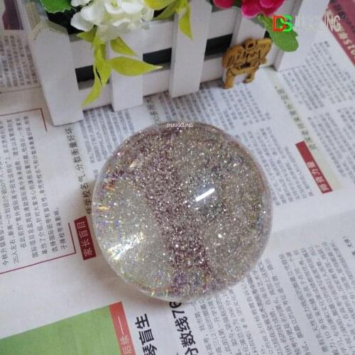 Dsjuggling 100mm Acrylic Juggling Ball ( Color: Glitter UV, 10cm ) Contact Magic PMMA Material Shine By Flashlight