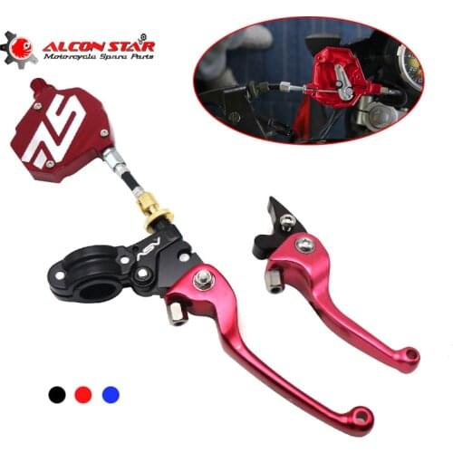 Alconstar- CNC Stunt Clutch Easy Pull Cable with ASV Handle Lever Motorcycles Dirt Bike For Honda Yamaha Suzuki Kawasaki Aprilia