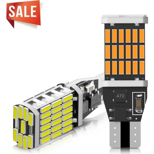 2x Highbright Car LED Light Canbus T15 W16W 921 Motorcycle Backup Reverse Lamp Auto Turn Signal Bulb Brake Light RED White Diode