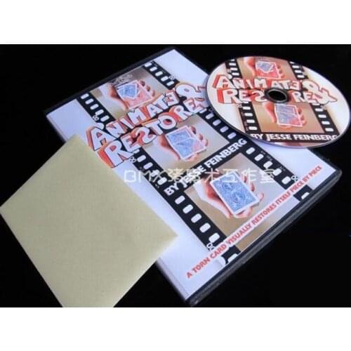Free Shipping! Animate & Restore (Dvd+Gimmick) - Magic Trick, Stage,Close Up Magic Props, Accessories,Fun,Street,Illusions