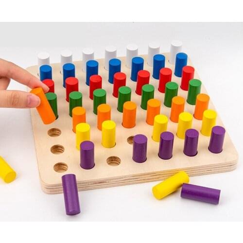 Wooden Montessori Educational Toys 0 12 Months Baby Stacking Sorting Color Sensory Early Learning Kids Boys Girls Birthday Gifts