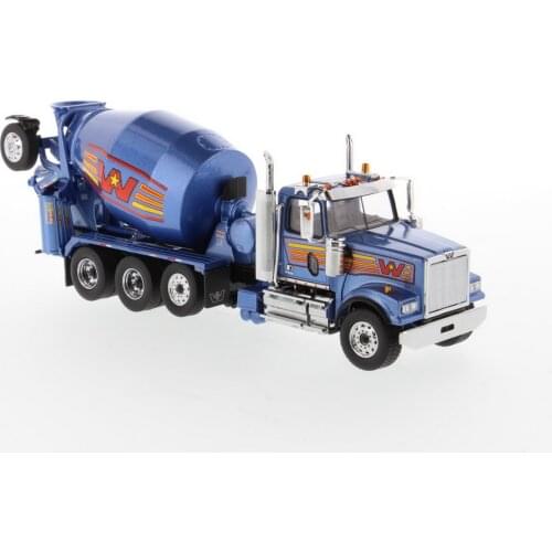 DM 1/50 Western Star 4900 with McNeilus BridgeMaster Mixer Blue Model 71075