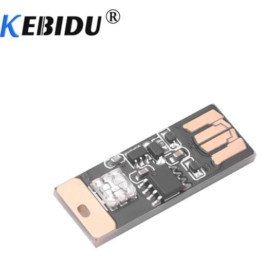 Kebidu Car LED Atmosphere With USB Socket Light Car-styling Touch And Sound Control RGB Music Rhythm Light Decorative Lamp