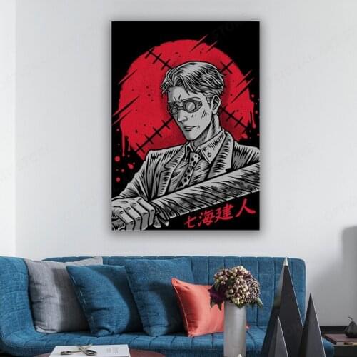 Kento Nanami Jujutsu Kaisen Anime Canvas Painting Decor Wall Art Pictures Bedroom Home Living Room Decoration Prints Poster