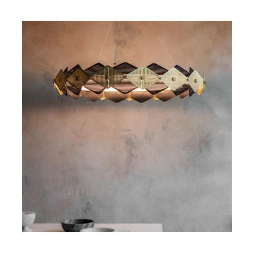 Italian designer living room restaurant luxury crystal chandelier post-modern art bar personality strip creative lights