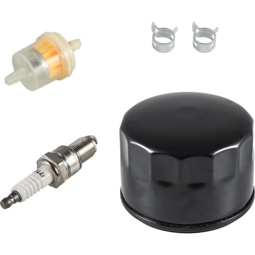 Oil Filter Fuel Spark Plug For Craftsman LTX1000 LT2000 John Deere L110 D110