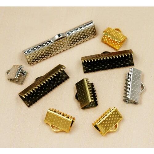 Hot Metal DIY 6mm-30mm Jewelry Findings Accessories Vintage Textured End Caps Crimp Beads Clasp Fit Jewelry Making FREE SHIPPING