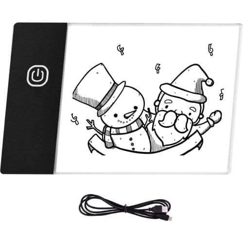 Mini LED Light Pad Ultra-thin Light Box friendly LED USB Powered Dimmable Brightness Artcraft Tracer for Children Adults Drawing